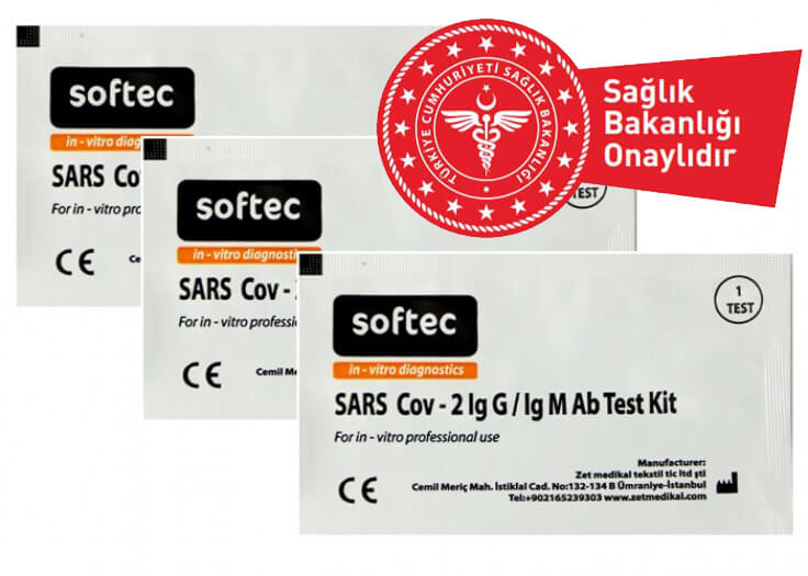 SOFTEC COVID-19 Antikor Test Kiti 10'lu (Hızlı Test Kiti)